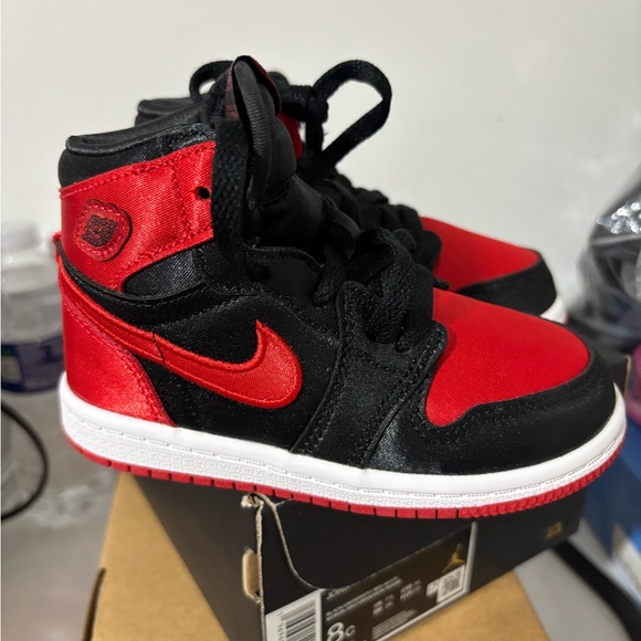 Nike Black and Red High-Top Sneakers - Picture 1 of 3